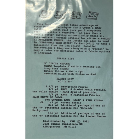 Vintage ©1991 - Navajo Nights - Circle Quilt Pattern by Virginia Walton - Picture 2 of 2